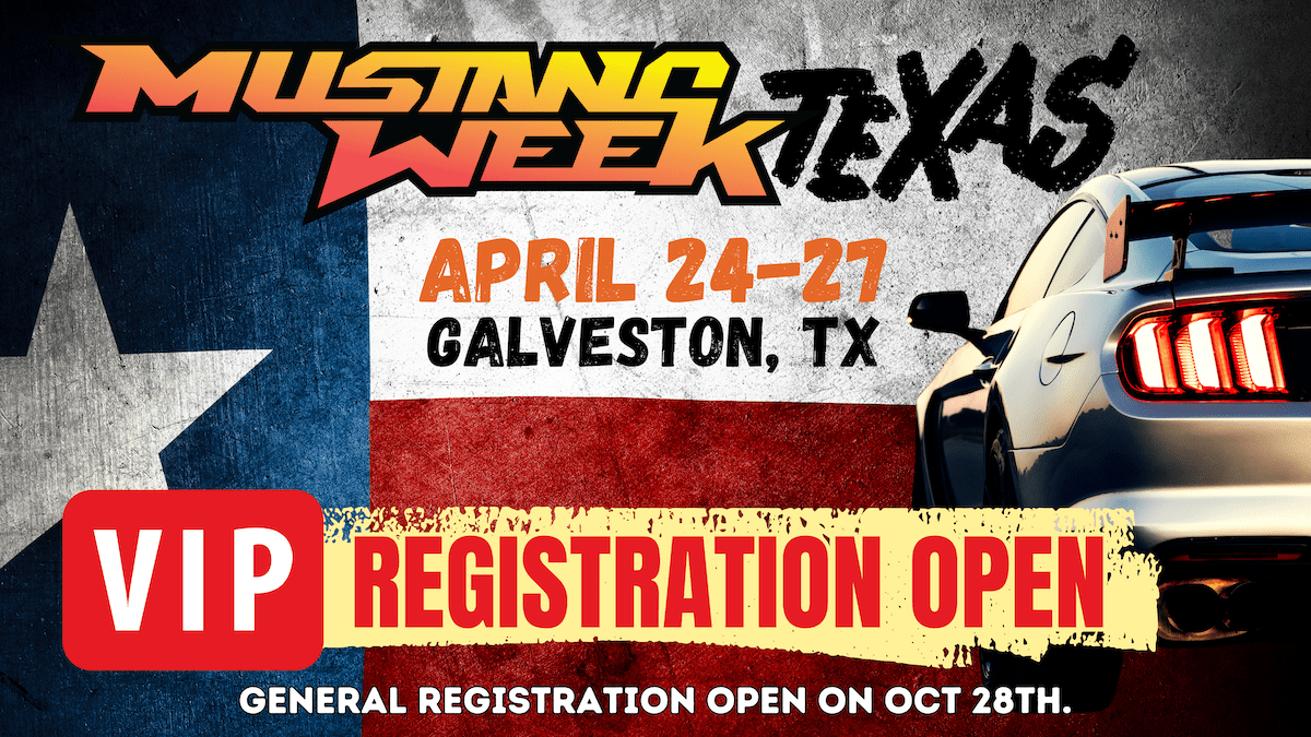 Vips Registeration VIP Registration is OPEN for Mustang Week Texas